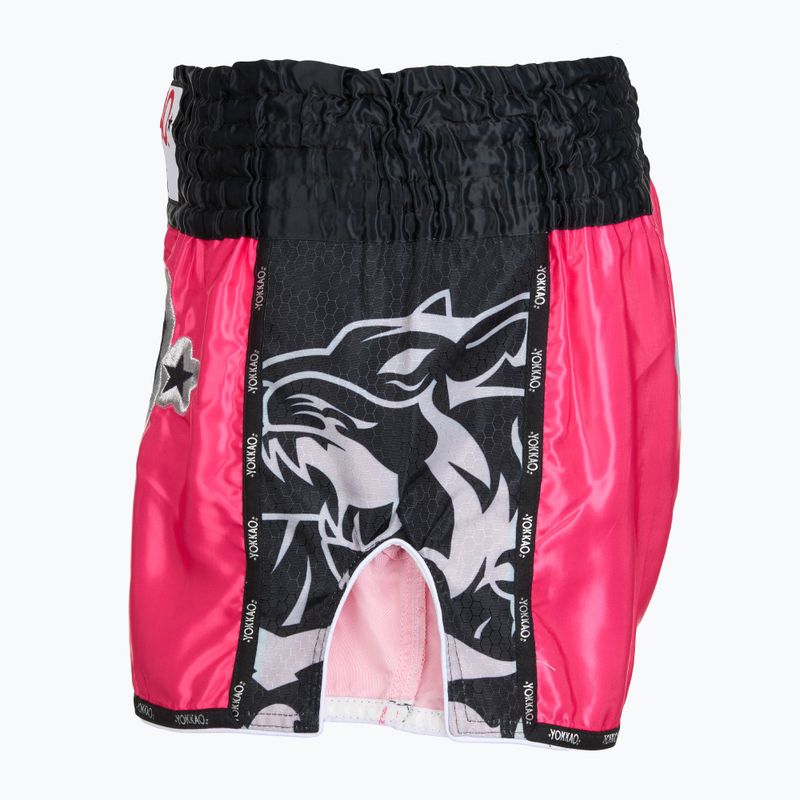Herren-Trainingsshorts YOKKAO Original Muay Thai magenta 3