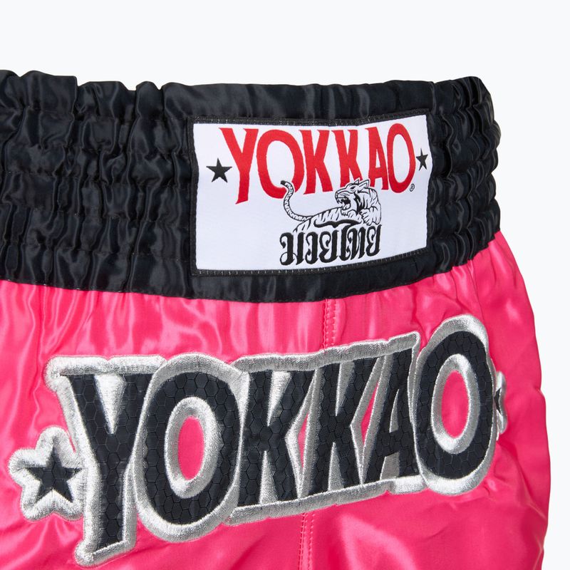 Herren-Trainingsshorts YOKKAO Original Muay Thai magenta 4