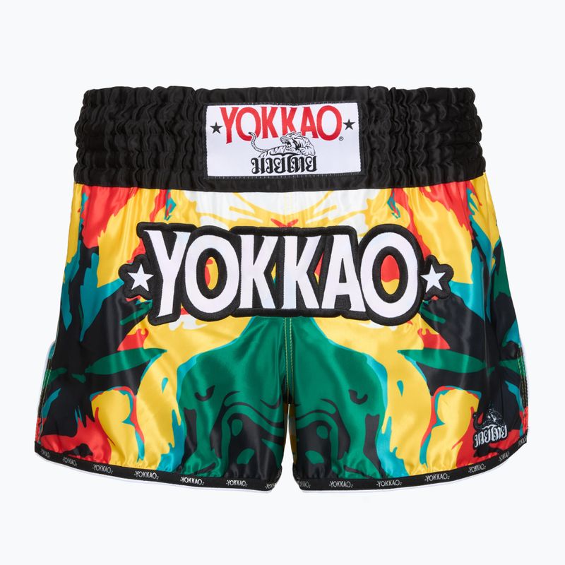 Herren-Trainingsshorts YOKKAO Sunday Trip Muay Thai gold