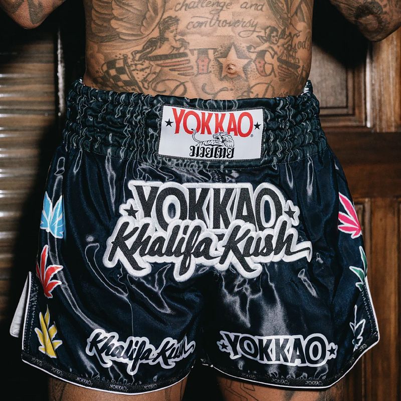Trainingsshorts Herren YOKKAO Khalifa Kush Muay Thai black 6
