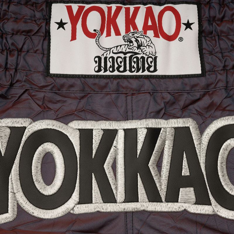 Trainingsshorts Herren YOKKAO Lunar Muay Thai iridescent blue grey 7