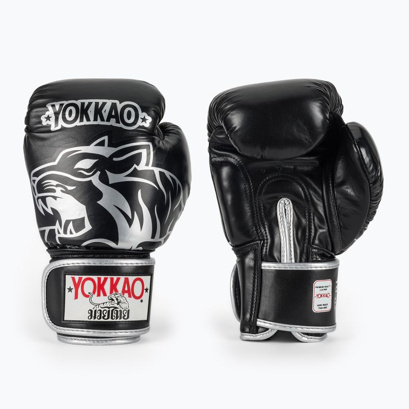 Boxhandschuhe YOKKAO Original Boxing Gloves absolute black