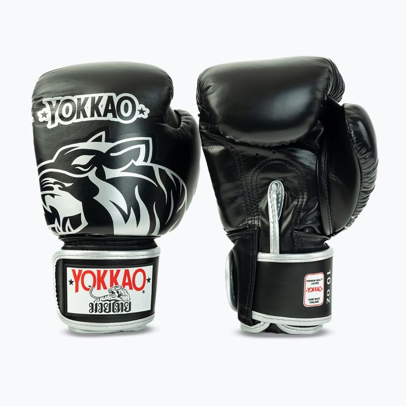 Boxhandschuhe YOKKAO Original Boxing Gloves absolute black