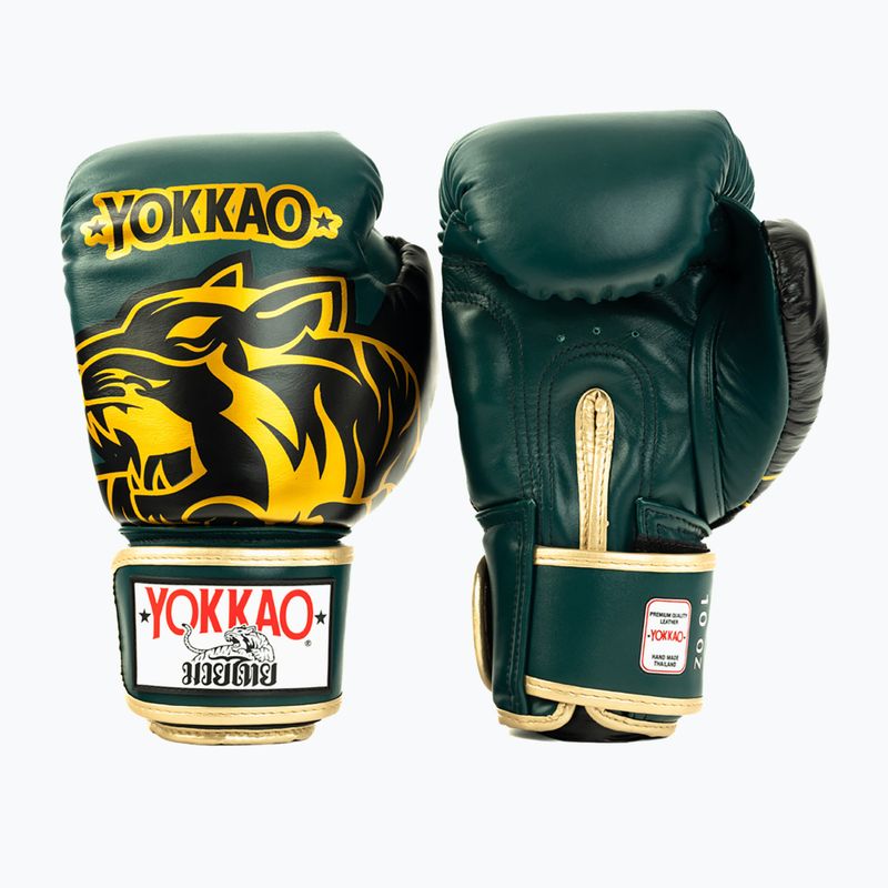 Boxhandschuhe YOKKAO Original Boxing Gloves forest green