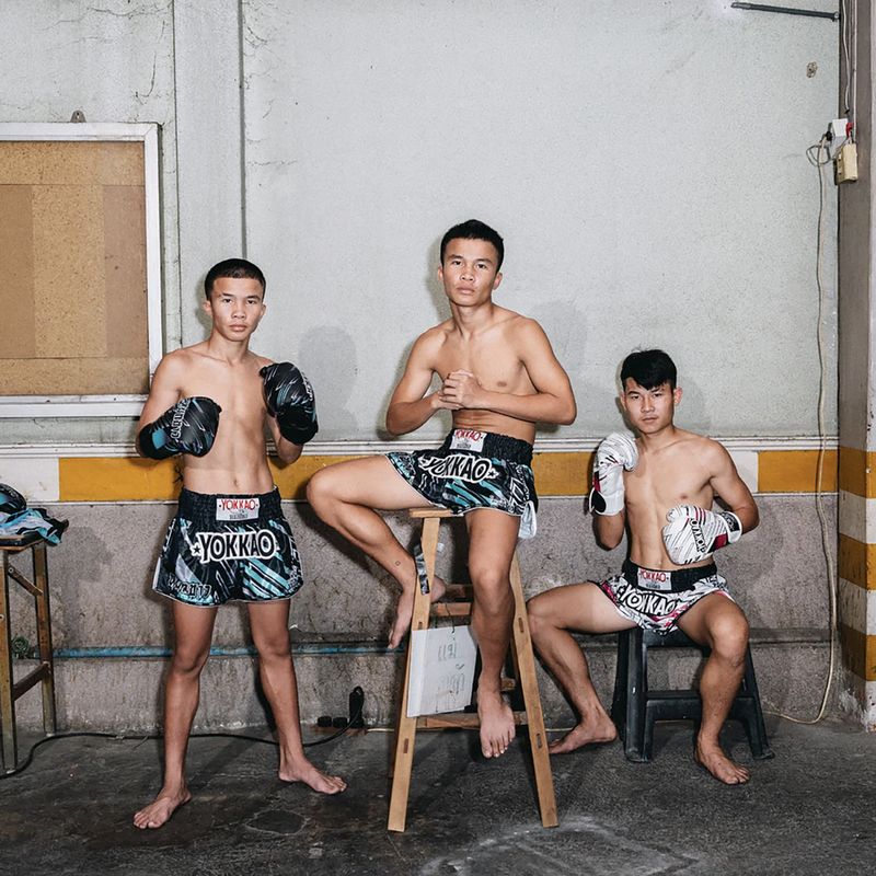 Trainingsshorts Herren YOKKAO Power Muay Thai black 5
