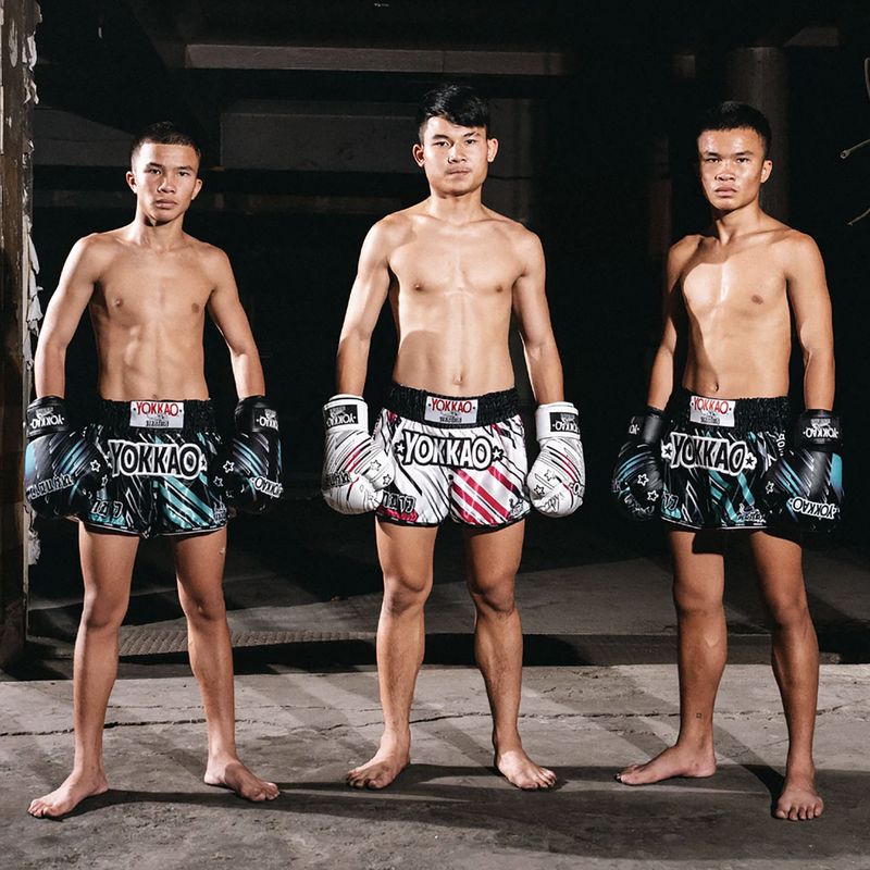 Trainingsshorts Herren YOKKAO Power Muay Thai black 6