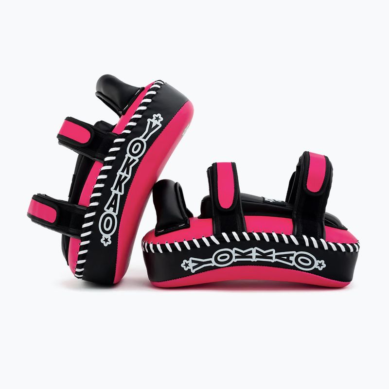 Pratzen YOKKAO Freestyle Kicking Pads 2 Stk. fuchsia/black 5