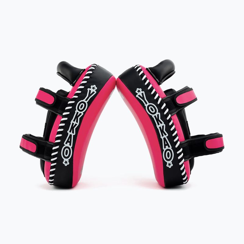 Pratzen YOKKAO Freestyle Kicking Pads 2 Stk. fuchsia/black 6
