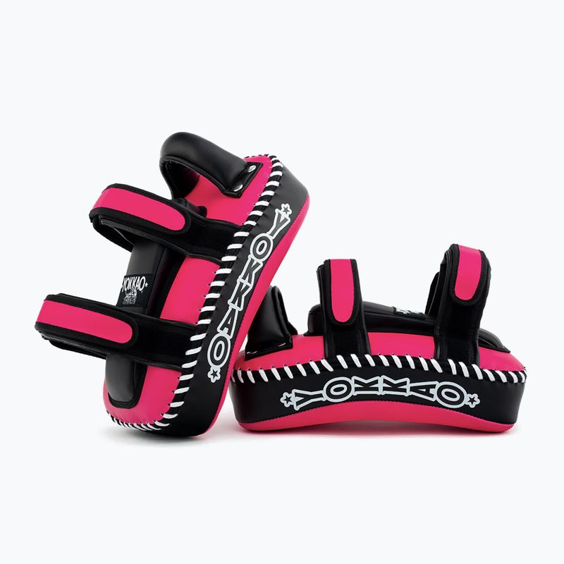 Pratzen YOKKAO Freestyle Kicking Pads 2 Stk. fuchsia/black 7