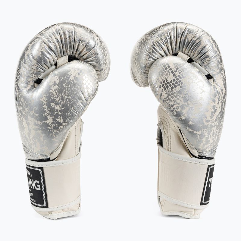Top King Muay Thai Super Star Snake weiße Boxhandschuhe TKBGSS-02A-WH 3