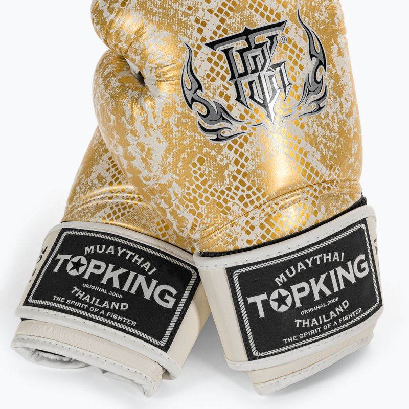 Boxhandschuhe Top King Muay Thai Super Star „Air” weiß TKBGSS 4