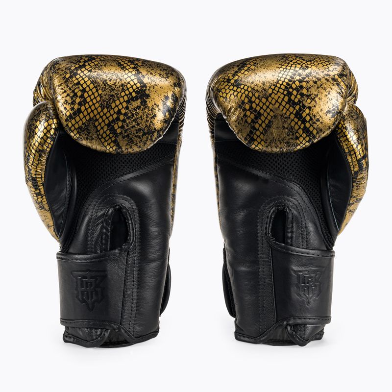Top King Muay Thai Super Star Air Snake schwarz/goldene Boxhandschuhe 2