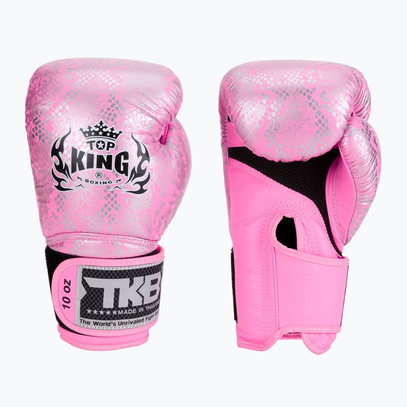 Boxhandschuhe Top King Muay Thai Super Star „Air” rosa TKBGSS