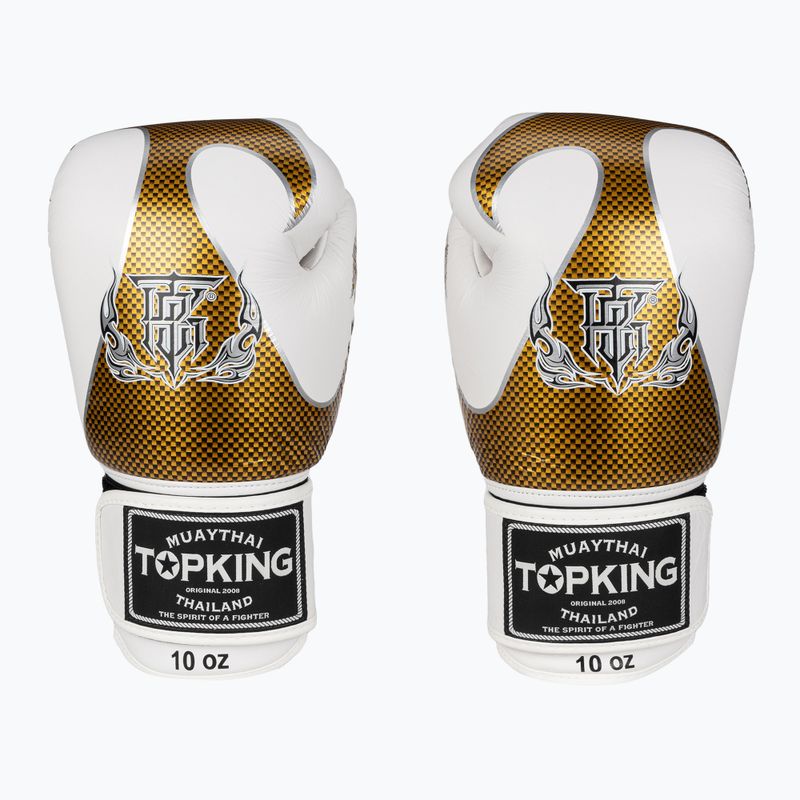 Boxhandschuhe Top King Muay Thai Empower white/gold