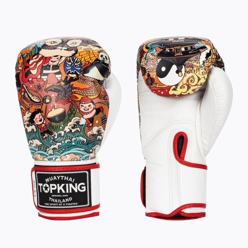 Top King Boxing Culture weiß/rot TKBGCT-SL-1C1 Boxhandschuhe
