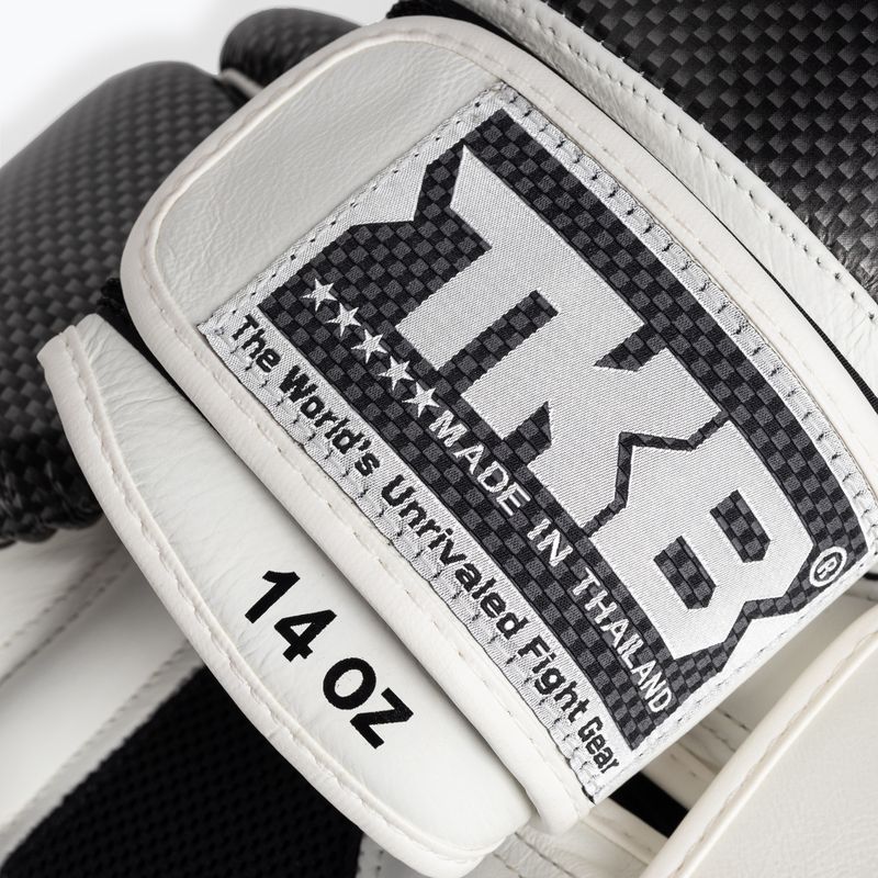 Top King Muay Thai Empower Air weiß und Silber Boxhandschuhe TKBGEM-02A-WH 5