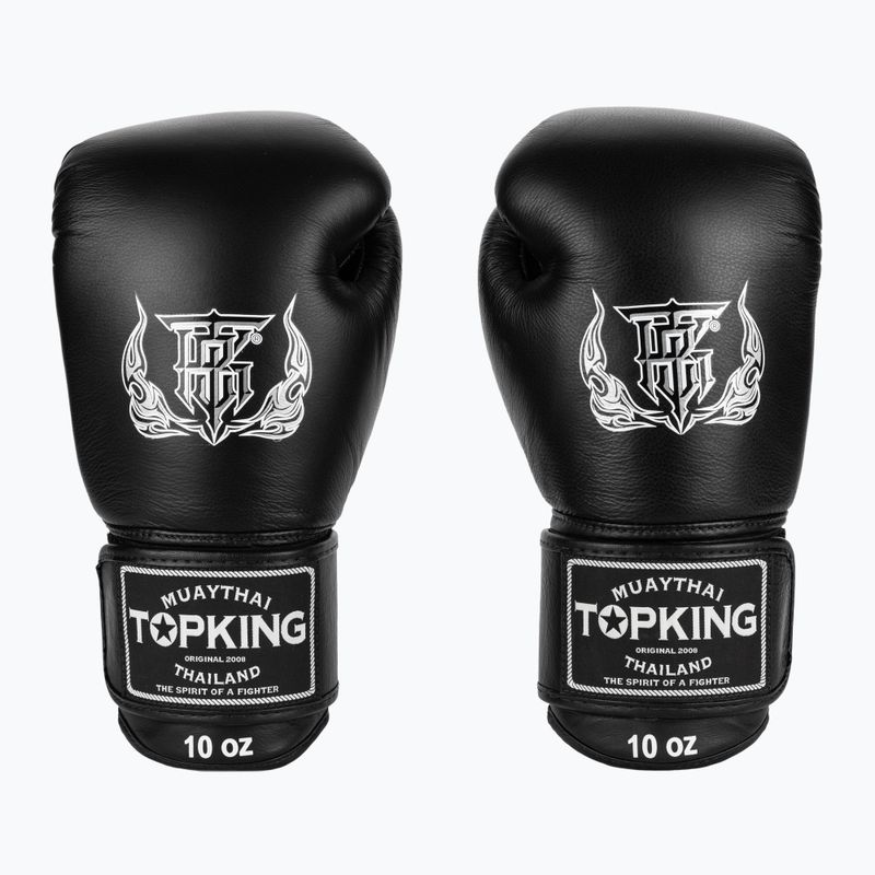Top King Muay Thai Ultimate schwarze Boxhandschuhe