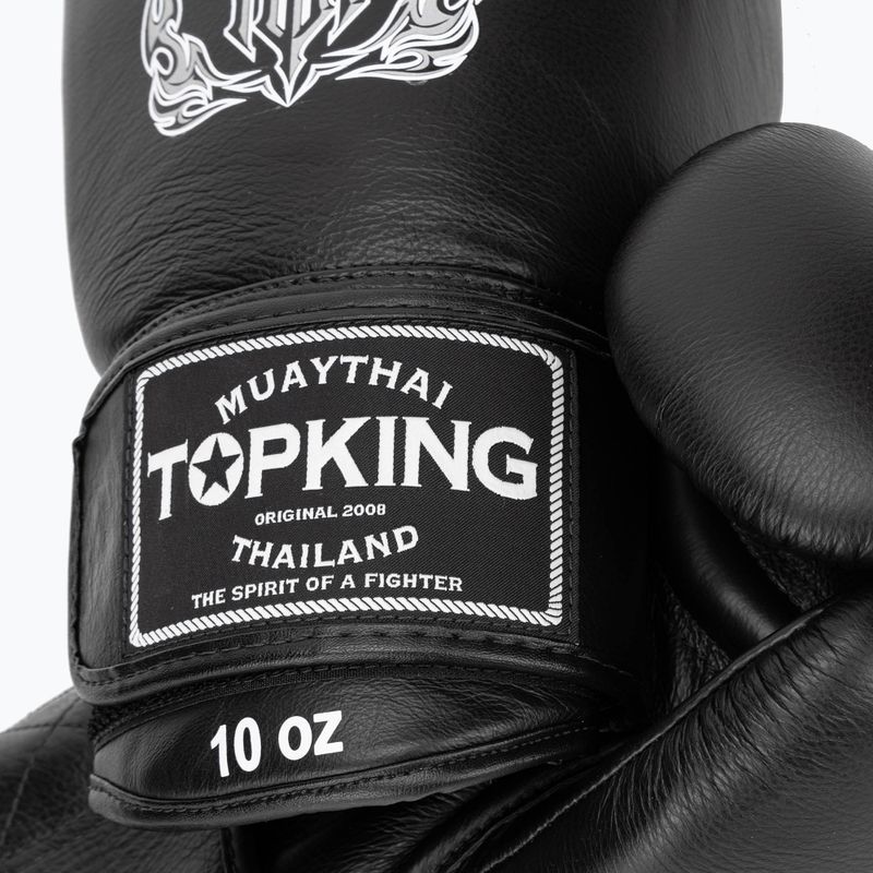 Top King Muay Thai Ultimate schwarze Boxhandschuhe 4