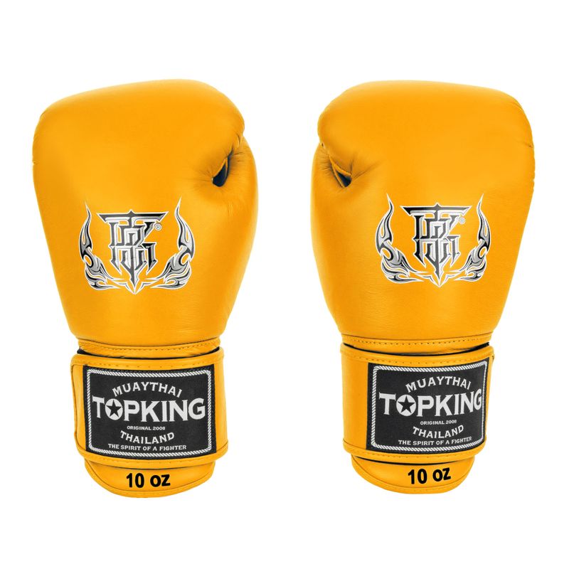 Top King Muay Thai Ultimate gelbe Boxhandschuhe