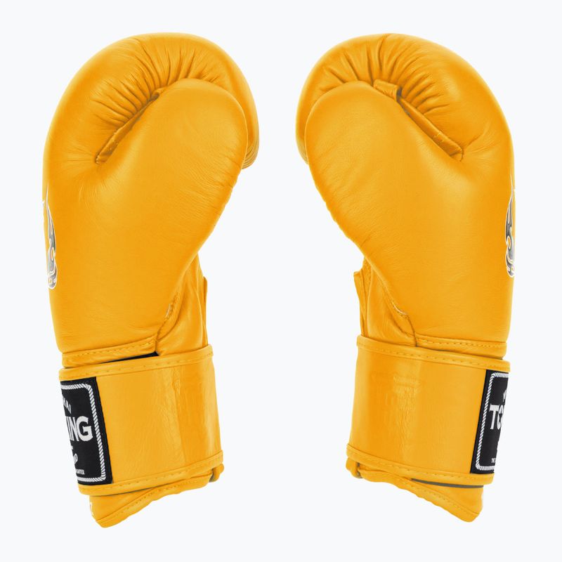 Top King Muay Thai Ultimate gelbe Boxhandschuhe 3