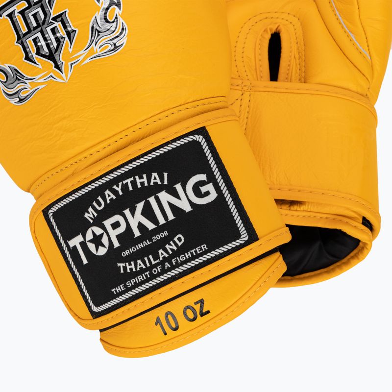 Top King Muay Thai Ultimate gelbe Boxhandschuhe 4