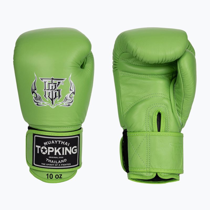Top King Muay Thai Ultimate grüne Boxhandschuhe 3