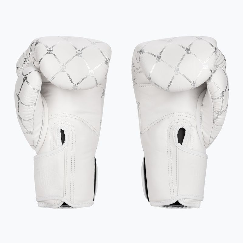 Top King Boxing Chain weiß/silberne Boxhandschuhe 2