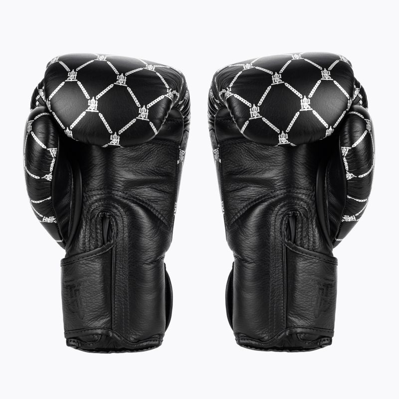 Top King Boxing Chain schwarz/silberne Boxhandschuhe 2