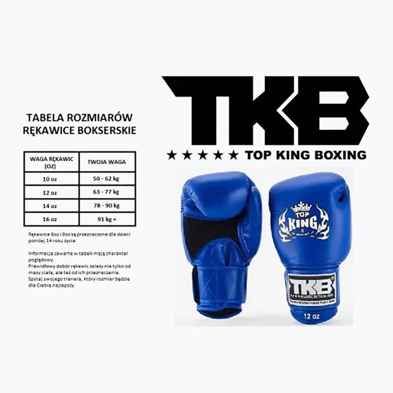 Top King Muay Thai Ultimate Air blaue Boxhandschuhe 2