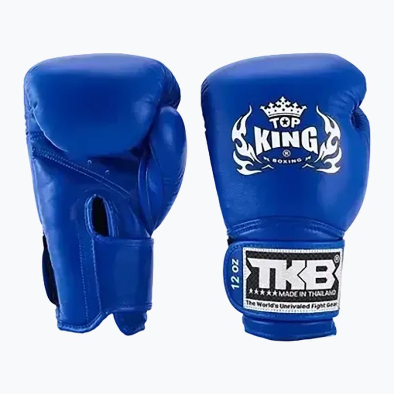 Top King Muay Thai Super blaue Boxhandschuhe