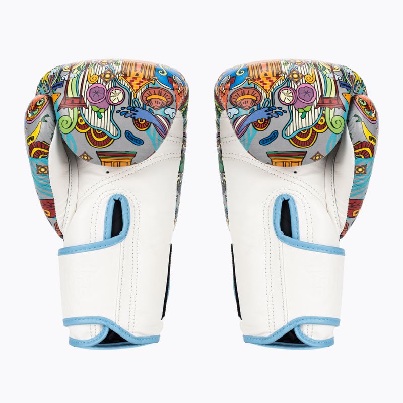Top King Boxing Culture weiß/blaue Boxhandschuhe 2