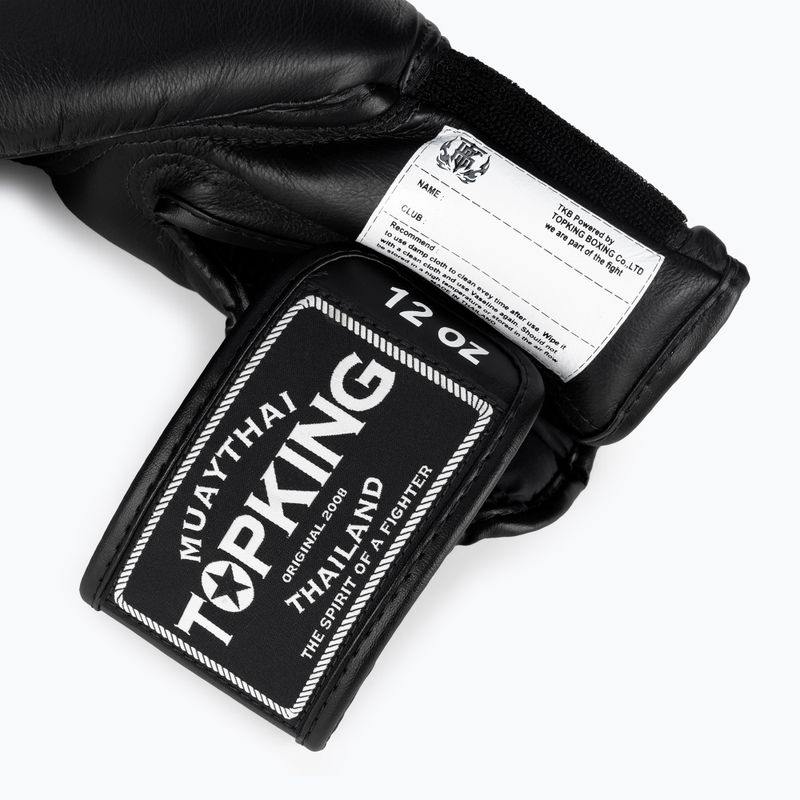 Top King Muay Thai Super Air Boxhandschuhe schwarz 5