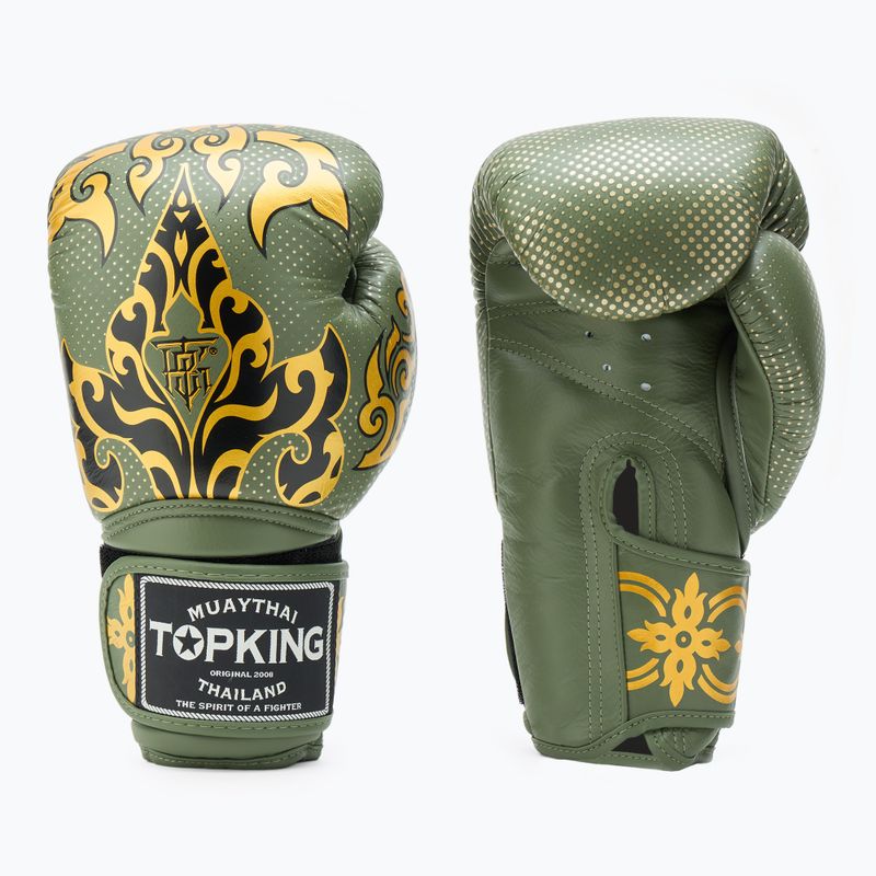 Boxhandschuhe Top King Boxing Kanok khaki
