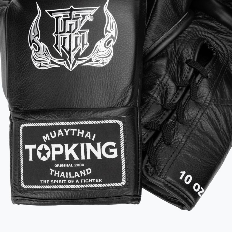 Top King Boxing Competition Handschuhe schwarz 4