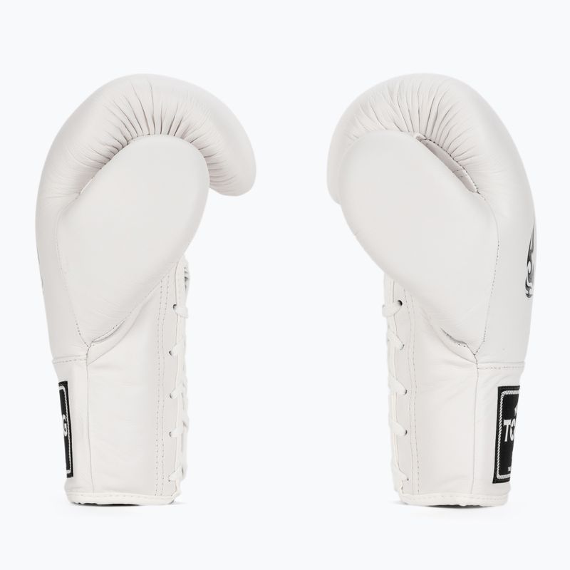 Top King Muay Thai Pro weiße Boxhandschuhe 3