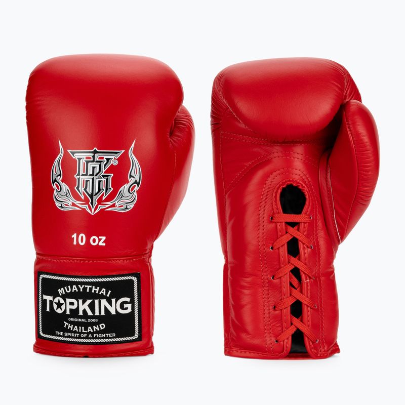 Top King Muay Thai Pro rote Boxhandschuhe