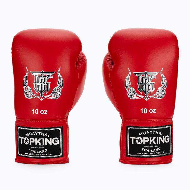 Top King Muay Thai Pro rote Boxhandschuhe