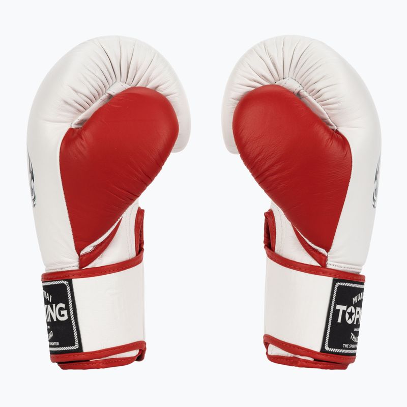 Top King Boxing Reborn Boxhandschuhe weiß/rot 3