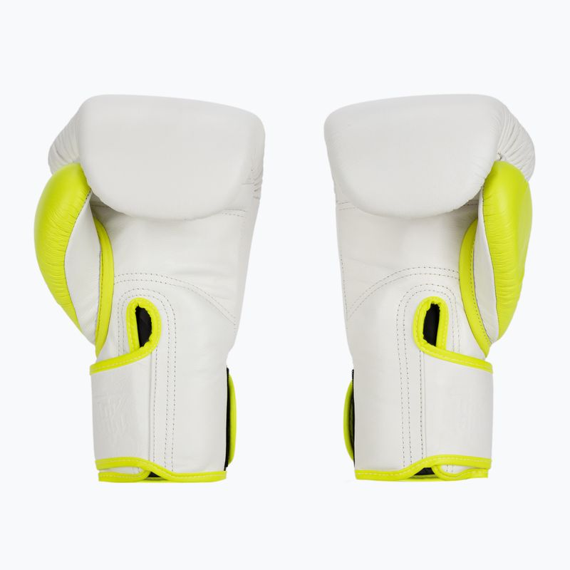 Top King Boxing Reborn Boxhandschuhe weiß/gelb 2