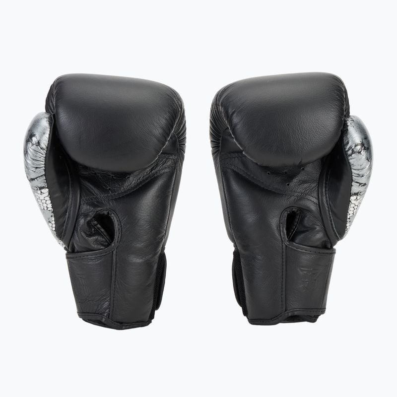 Boxhandschuhe Top King Muay Thai Power Snake black/silver 3