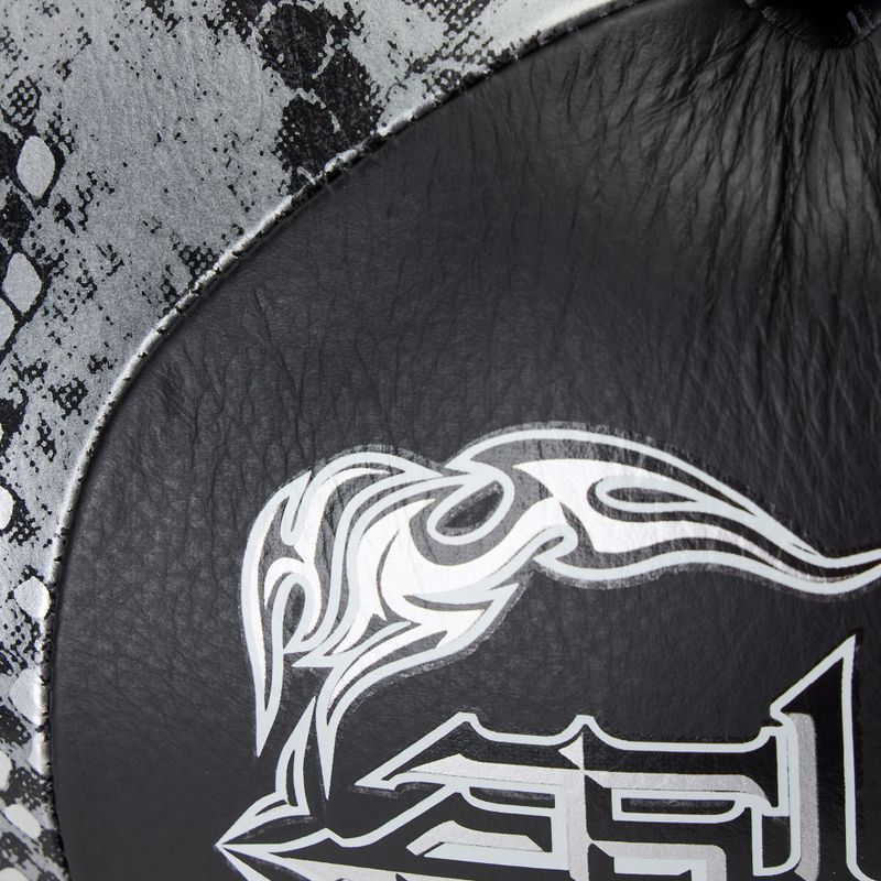 Boxhandschuhe Top King Muay Thai Power Snake black/silver 5