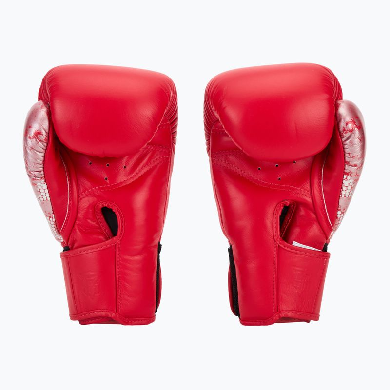 Boxhandschuhe Top King Muay Thai Power Snake red/silver 3