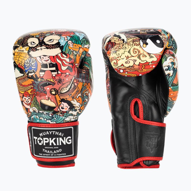 Top King Boxing Culture schwarz/rot Boxhandschuhe TKBGCT-2C2