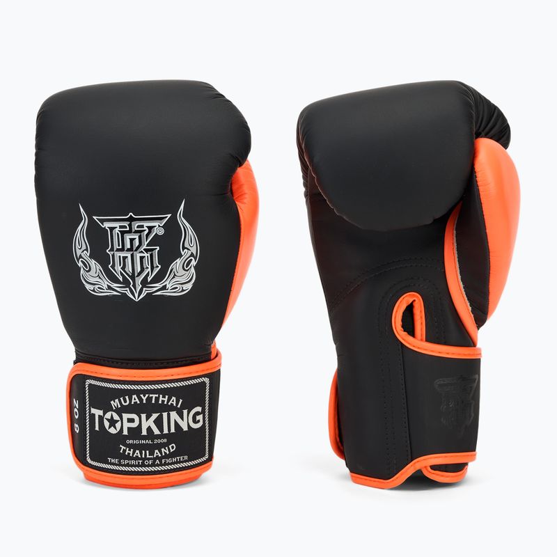 Boxhandschuhe Top King Reborn Boxing Semi Leather white/orange