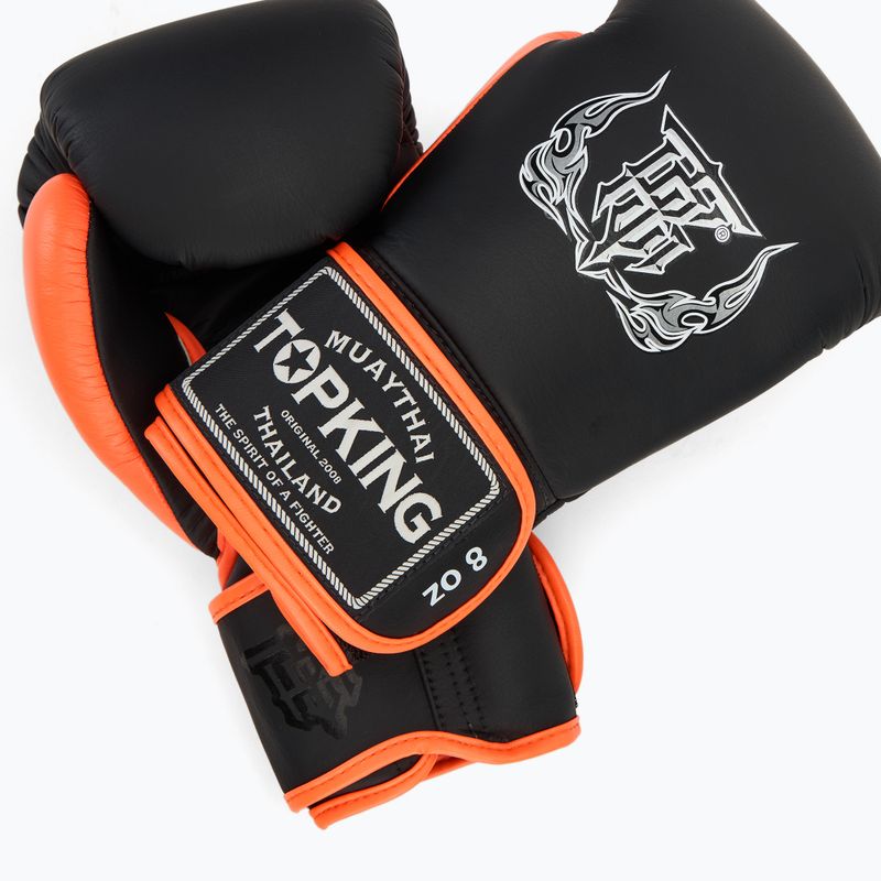 Boxhandschuhe Top King Reborn Boxing Semi Leather white/orange 5