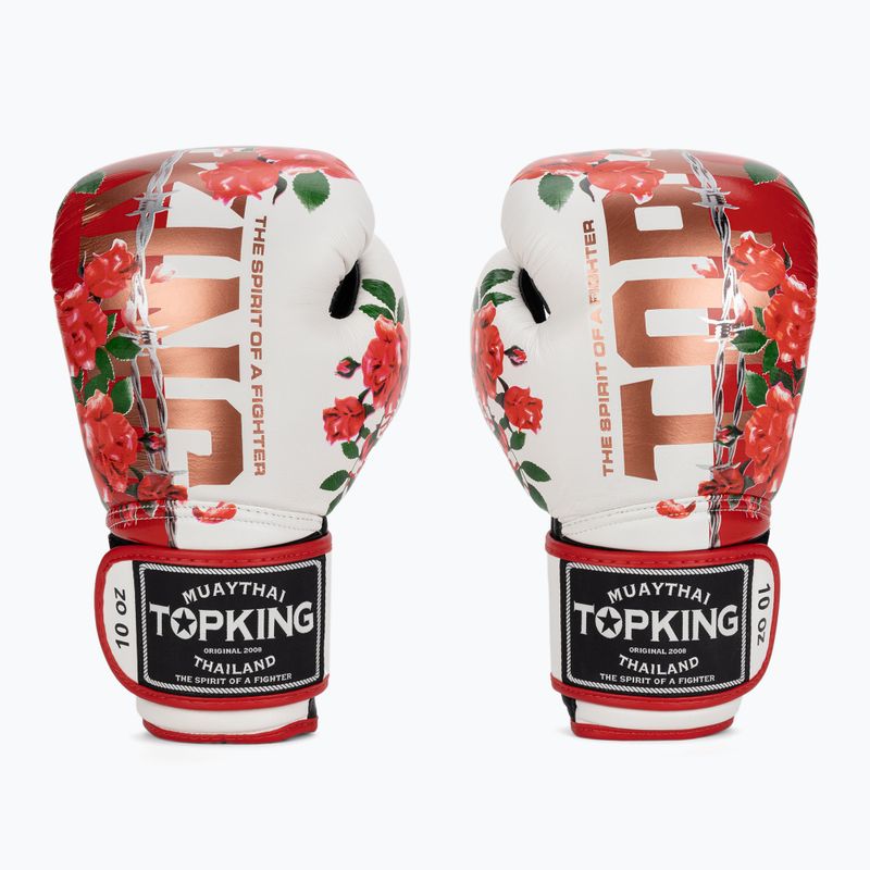 Top King Boxhandschuhe Rose weiß