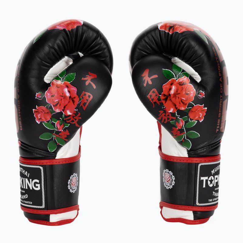 Top King Boxhandschuhe Rose weiß/schwarz 3