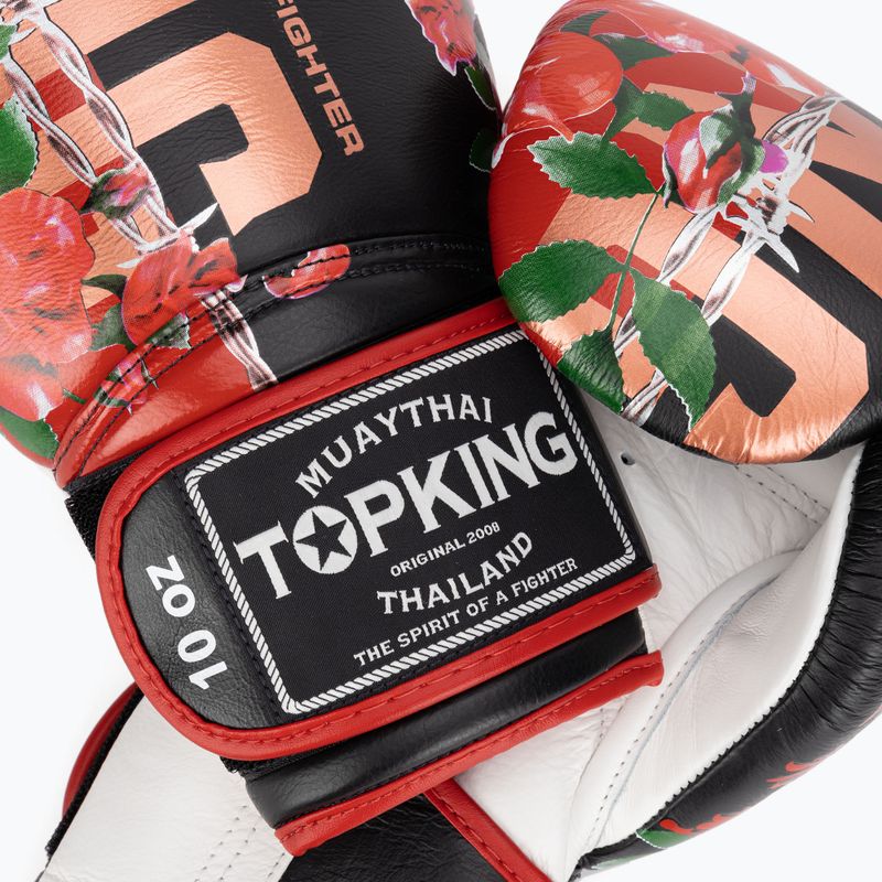 Top King Boxhandschuhe Rose weiß/schwarz 4