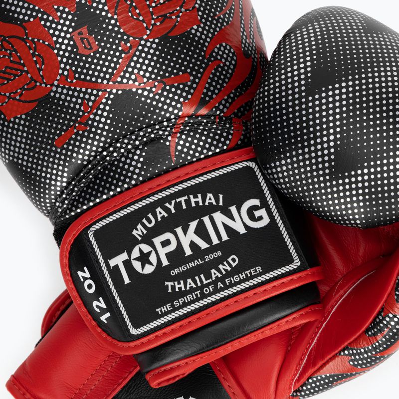 Top King Boxing Dragon rot/schwarze Boxhandschuhe 4