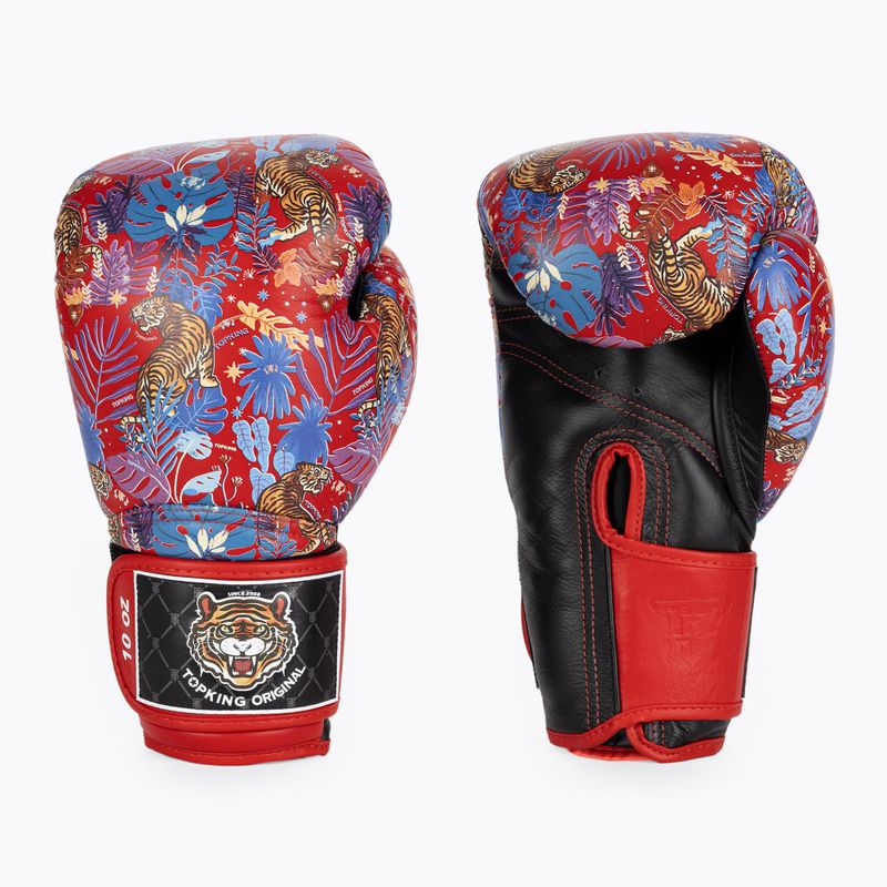 Top King Boxing Wild Tiger schwarz/rot Boxhandschuhe